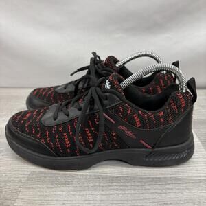 Strikeforce KR Flyer Bowling Shoes Men's 6.5 Black Red Mesh Athletic Style
